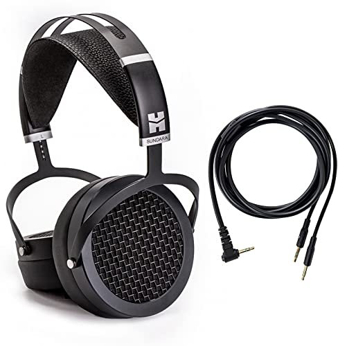 HIFIMAN SUNDARA - Cuffie Hi-Fi con connettori da 3,5 mm, magnetiche planari, vestibilità comoda, con auricolari aggiornati, colore nero, versione 2020