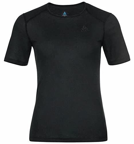Odlo Damen Active Warm Eco_159111 Funktionsunterwäsche Kurzarm Shirt, Schwarz, S EU