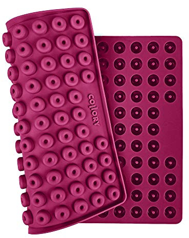 Collory Mini Donut (1,8cm) Silikon Backform für Hundekekse & Hundeleckerlis, Pralinenform, Schokoladenform, Antihaftend und Lebensmittelecht (BPA-Frei)