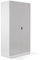 Schrank & Stuhl XXL Werkzeugschrank – Werkstattschrank mit 4 höhenverstellbaren Fachböden, Stahlschrank für Werkzeuge, 195 x 92 x 60 cm (H x B x T), Weiß/Grau