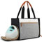 mommore Breast Pump Bag Diaper Tote Bag with 15 Inch Laptop Sleeve Fit Most Breast Pumps like Medela, Spectra S1,S2, Evenflo (brown)