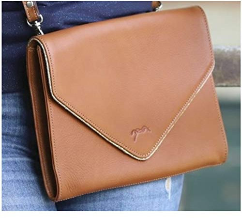 Penelope Umschlagtasche Laure Cognac 25x21cm