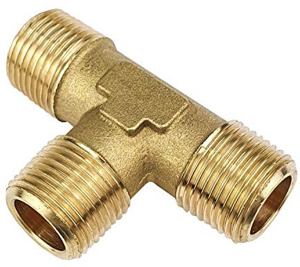 T-Stück R 1/2 Außengewinde Gewindefitting Messing Verbindungsstück Fitting