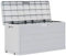 Festnight Auflagenbox Wasserdicht Garten-Aufbewahrungsbox 280 L Gartenschrank Wetterfest Gartenbox Box Outdoor Truhe Balkon Aufbewahrungstruhe Sitzauflagen Box Wasserdicht Hellgrau