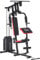 HOMCOM Multi Gym Equipment, Multifunction Home Gym Machine with 66kg Weight Stack, Double Pulley, Chest Station, Butterfly Press, Preacher Pad & Leg Developer for Full Body Strength Training