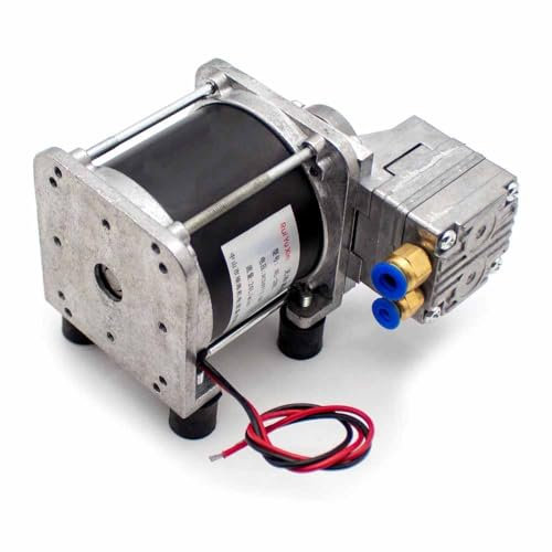LeTkingok HL-20L Oil-Free Vacuum Pump, Small Electric DC 24V Micro Air Pump Negative Pressure Pump 20L/MIN -80Kpa 30W G1/8