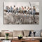 Lunch Atop a Skyscraper Poster New York Farbe Leinwand Wand Kunstdruck Kunst Gemälde für Wohnzimmer Wohnkultur 80x115cm/32x45in Mit Rahmen