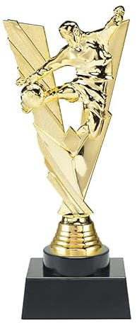 tecnocoppe Trofeo Calcio h 23,00 cm Capocannoniere Miglior Giocatore Pallone d'oro Premiazioni Sportive Targhetta Personalizzata Omaggio