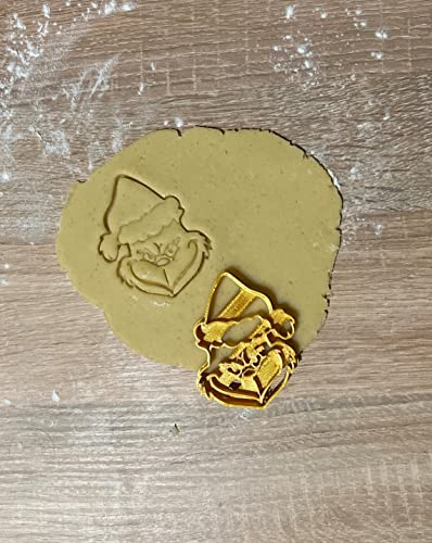 Generisch Grinch Weihnachten Keksausstecher, 1 Stück, ca.7,5 x 6cm
