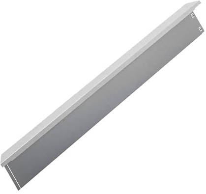 IRKA 1002 – Rasenkante breit mit Rand, 100 x 0,06 cm Alu-Zink Beeteinfassung, klick-Fix-System werkzeugfrei – Höhe 14 cm