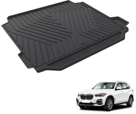 3W Kofferraumwanne für BMW X5 G05 2019-2025(Nicht für die X5 Luftfederung), TPE Allwetter Maßgeschneiderte Kofferraumschutz Set BMW G05 Auto Kfferraum Zubehör, Wasserabweisend & Pflegeleicht
