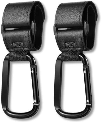 Balala Ganci Passeggino, Accessori Passeggino, 2 Pcs Multiuso Gancio Clip, Gancio per Borsa Della Spesa, Universali Gancio, per Appendi Borse per Cambio Bambino E Borsa per La Spesa,Carrozzina