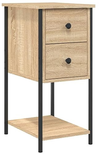 vidaXL Nachttisch Sonoma-Eiche 32x42x70 cm Holzwerkstoff
