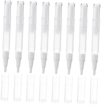 POPETPOP 21pcs Empty Nail Oil Pens 3ml Liquid Tube for Lip Gloss Nail Polish Essential Oils Easy to Fill Use