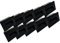 Kit 10 Faretto segnapassi da esterno lampada da muro IP65 LED 5w 300 Lumen ad incasso per scatola cassetta 503 (INCLUSA) scale giardino viale gradini(Nero, kit 10 luce naturale 4000)