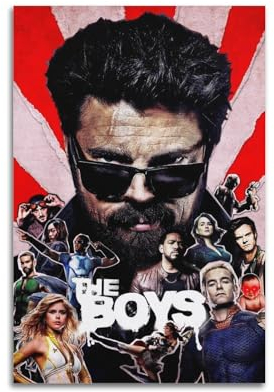 nzzmy The Boys Poster, Vintage-Kunst, Raumdekoration, ästhetische Schlafzimmerdekoration, Leinwandposter für Schlafzimmer, 30 x 45 cm, ungerahmter Stil