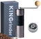 KINGrinder K6 Manual Hand Coffee Grinder with Straight Handle 240 Adjustable Grind Settings for French Press, Drip, Espresso with Assembly Consistency Stainless Steel Conical Burr Mill, 35g Capacity