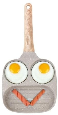 ieron Universal Antihaft Pfanne Hamburger 3 in 1 Ei Bratpfanne Medizinischer Stein Mini Omelett Pfanne Crepe Pfanne Elektromagnetischer Ofen Gas Antihaft Pfanne