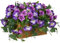 Arborus Künstliche Blumen im Weidenkorb Kunstblumen wie Echt im Topf 24 cm Kunstblumen Petunie Künstliche Wildblume Violett Rustikal Deko Blumen für Tisch Deko Regal Deko Zimmer Deko Hochzeit Deko