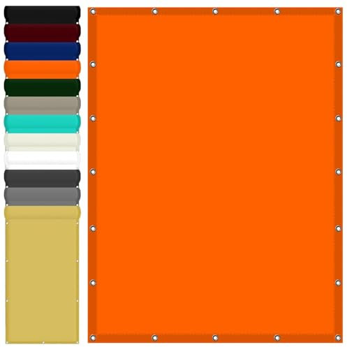 Brise-Soleil Toile Ombrage 2.5 x 3 m UV Protection avec Oeillets Tissu Polyester Multi Couleur et Taille Toile Solaire Voile pour pelouse Balcon Pet House Jardin, Orange