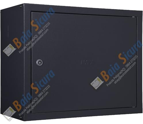 BAIA SICURA Cassetta Contatore Acqua CON SCHIENALE Zincata, Bianca o Colorata in Acciaio Zincato | Tante Misure e Colori (Acciaio Zincato Grigio Antracite RAL 7016, 40 H x 50 L x 23 P cm)