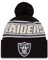 New Era Las Vegas Raiders NFL 2024 Sideline Sport Knit Schwarz Bommelmütze - One-Size
