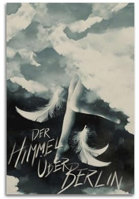 ydhgebn Poster Der Himmel Über Berlin, Vintage-Poster, dekoratives Gemälde für Schlafzimmer, Wohnzimmer, ästhetisches, elegantes Poster, 20 x 30 cm, ungerahmter Stil