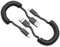 Câble spiralé câble Lightning USB court, pack de 2 certifiées MFI bobines USB a vers Lightning câble de charge iPhone câble de charge rapide câble compatible iPhone 14 13 12 11 pro Max 8 7 6 plus se