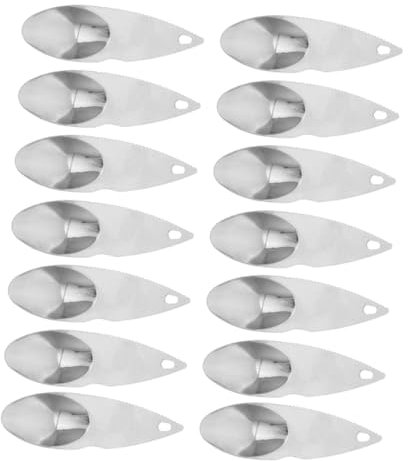 Cabilock 3 Juegos Cuchara Para Cavar Kiwi Al Aire Libre Pelador Y Descorazonador De Manzanas Set Cucharas Cortadores Dentados De Metal Cortadores De Frutas Acero Inoxidable 430 14 Uds * 3