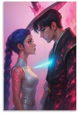 Rumi und Jinu Kunstwerke Kunstdruck Poster Wandkunst Gemälde Leinwand Dekor Home Poster 20 x 30 cm