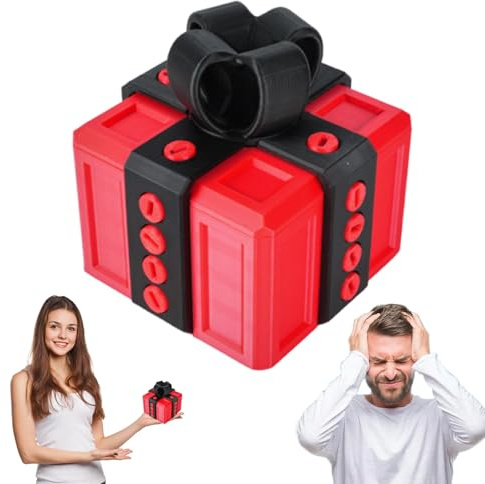 PLUSHCEWT Ärgerliches Geschenk - 3D gedruckte Schraube und Drehverschluss Überraschungsbox, witziger Streich Geschenkkasten, geeignet für Geburtstage, Ostern, Valentinstag, Bürodekoration