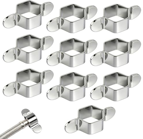 GFUEIGJ 10 Pairs Universal Detachable Hose Tap Spanner, Tap Wrench Tool with Hex Hollow for Tight Space Plumbers Tools Bath Tap Spanner for Home Bathroom Water Pipe Corrugated Hose Repair