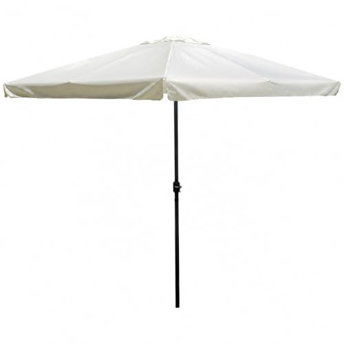Acomoda Textil - Sombrilla de Jardín 3x3 m con Manivela, Tubo de Aluminio Ø48 mm y Respiradero Superior, Parasol para Terraza, Patio, Piscina y Exterior.