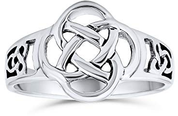 Personalisiert Beste Freunde BFF Liebe Knoten Irisch Keltisch Infinity Band Ring Für Teenager Frauen Oxidiert .925 Sterling Silber Anpassbar