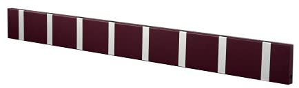 Knax Garderobe Waagerecht Purple 8 Haken, Grau