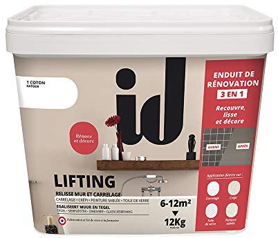 LIFTING MUR & CARRELAGE 12KG COTON - Enduit de rénovation - décoration intérieur - ID Paris