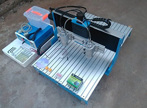 GOWE Double Spindle Mini CNC Router Mini CNC milling Machine with Linear Guide Rail CNC engrave Machine