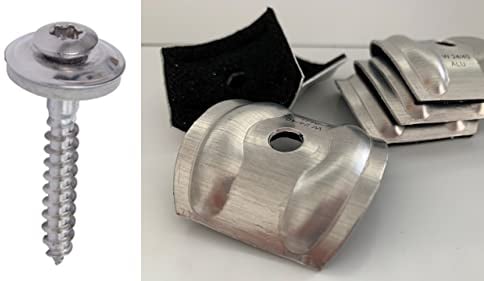 Set aus je 100 Stück Kalotten & Spengler-Schrauben TX20 EPDM-Dichtscheiben 4,5x45mm für Trapez-Sinus Profil 76/18 Wellplatten PMMA Acrylglas