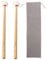 BQLZR Percussion Drumstick Mallet Stick 11,6 cm Länge, Trommel & Percussion Schlägel für Xylophon, Glockenspiel, Holzblock, Glockenspiel und Glocken, Filzhammer, mittelharter Filzkopf, Holzgriff, 2