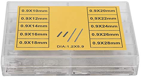 Comodo da Usare Materiale Acciaio Inossidabile Cinturino per Orologio Tubi Perni Tubi per Orologi Perni Design Professionale Tubi per Orologi Perni Accessori per orologiaio 10 Tipi