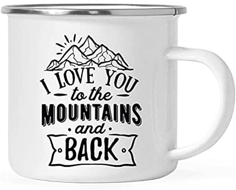 Tasse en émail, Tasse à café personnalisée en émail Tasse de camping Tasse à café Tasse en métal Tasse à café de camping légère réutilisable et portable Cadeau drôle pour la maison de bureau en plein