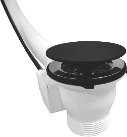 Siphon pour baignoire - Diamètre : 50 mm - Noir