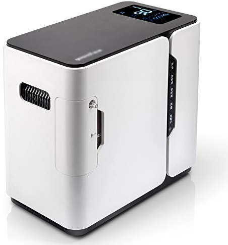 LMEILI Generatore di concentratore di Ossigeno Portatile, Macchina per Ossigeno Regolabile casa-Macchina per Ossigeno, generatore di Ossigeno per Anziani, per Uso Domestico e di Viaggio