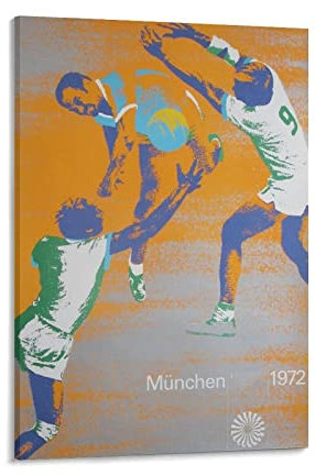 Volleyball Vintage Sport Poster Sommer Deco Leinwand Kunst und Wandkunst Modern Family Decor 60 x 90 cm