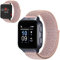 BESINPO Armbänder für TCL MT43AX Safety Watch/TCL Movetime MT43AX / Anio Care+, Weich Sport Braided Verstellbare Ersatzbänder, Sandrosa