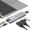 Adaptateur multiport USB C pour MacBook Pro 2019/2018/2017, adaptateur USB C vers double HDMI 4K 60 Hz, Ethernet 1 Gbit/s, lecteur de carte SD/TF et port PD 100 W, double station d'accueil USB 3.0