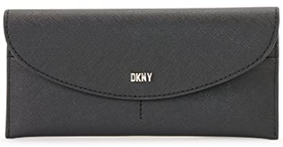 DKNY Damen Casual Phoenix Flap Classic Wallet, Schwarz/Silber, Einheitsgröße