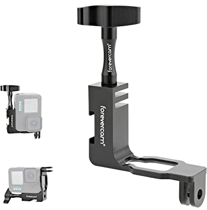 Forevercam Adattatore per montaggio a gomito verticale a 90 ° in alluminio compatibile per Gopro Hero 9/10/11/12