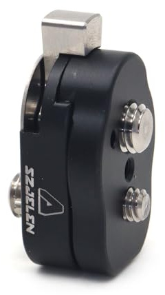 SZJELEN Mini Schnellwechselplatte System mit 3/8 Schrauben M3 für Kamera Monitore, Arme, Zubehör, Mikrofone, Schlüsselleuchten (Schwarz)