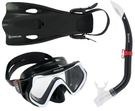 Aqua Lung Hero Schnorchel Set Maske Flossen Schnorchel Flossenset Schnorchelset (32-35 L/XL)
